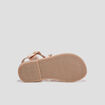 Sandales en cuir Creeks jaune or fille