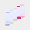Lot 5 paires chaussettes blanc b&eacute;b&eacute; fille