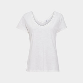 T-shirt à manches courtes blanc femme
