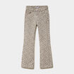 Pantalon bootcut 5 poches coton sable fille