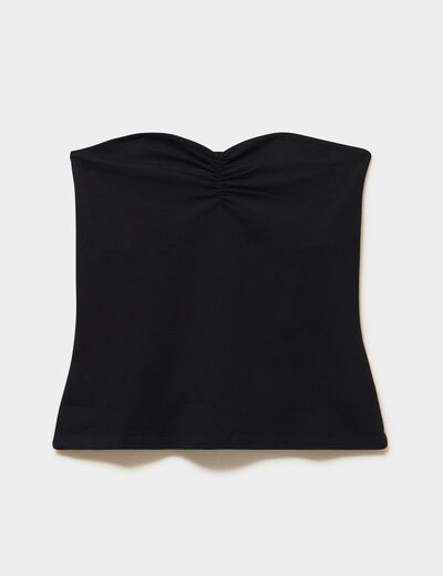 Bustier ajust&eacute; noir femme