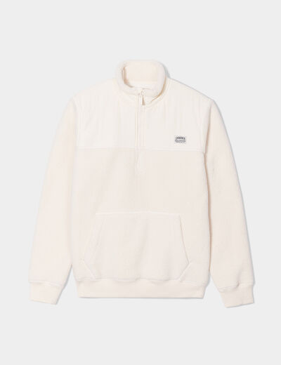 Sweat camionneur polaire Creeks blanc homme