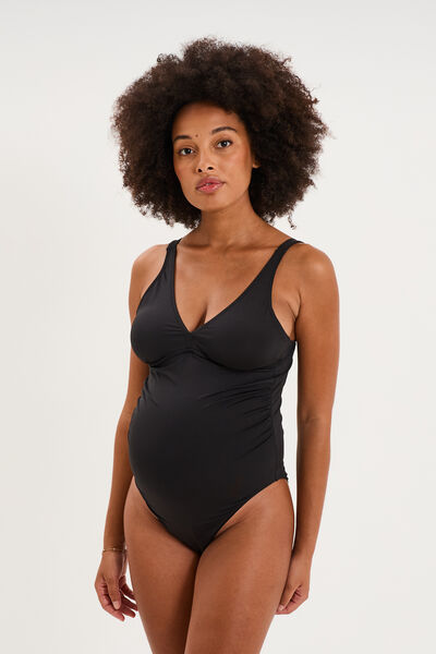 Maillot de bain une pi&egrave;ce grossesse noir femme