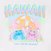 T-shirt manches courtes coton Stitch blanc fille