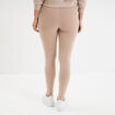 Legging long taille haute sable femme