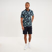 Polo jersey coton manches courtes bleu fonc&eacute; homme