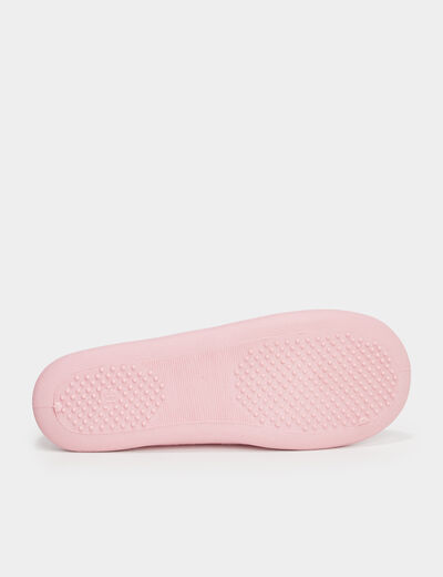 Chaussons ballerines polaires rose fille