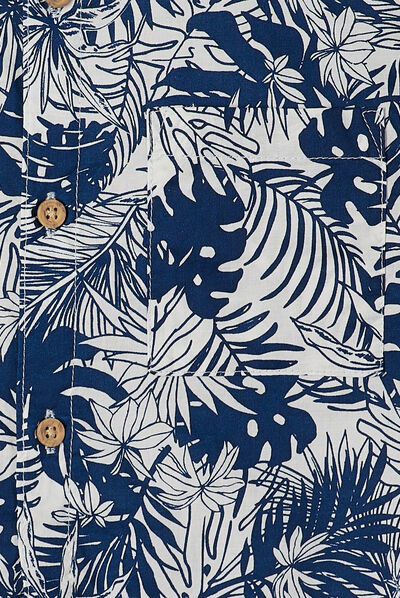 Chemise manches courtes ecru garçon
