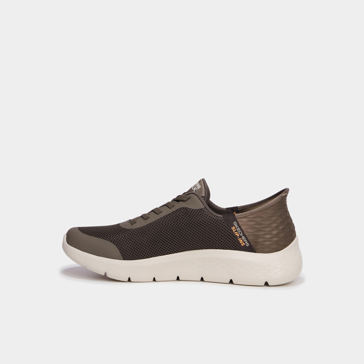Baskets running Slip Ins GO WALK FLEX marron clair homme