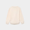 Sweat oversize &agrave; sequins col rond ivoire fille