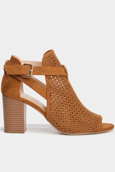 Sandales &agrave; talons marron femme
