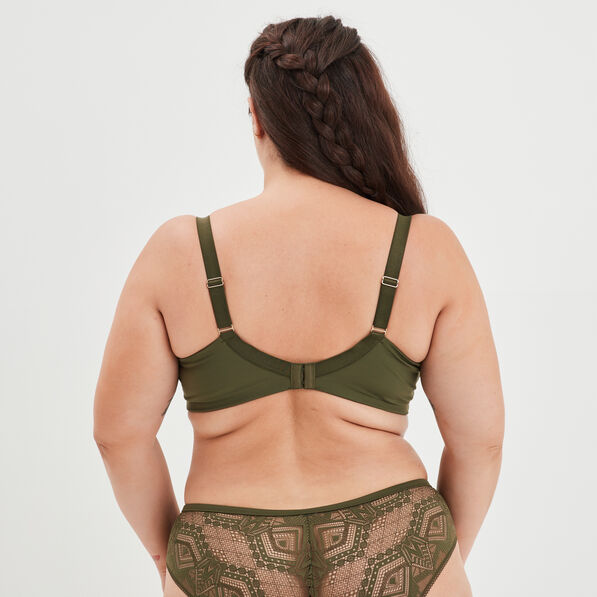 soutien gorge emboitant dentelle ivory vert kaki femmegt Soutien-gorge emboîtant dentelle Ivory vert kaki femme grande taille