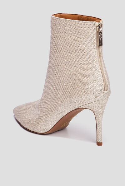 Bottines à talons aiguilles Mosquitos jaune or femme