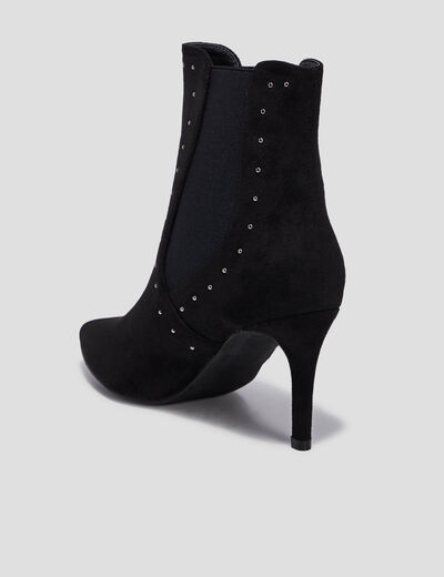 Bottines à talons noir femme