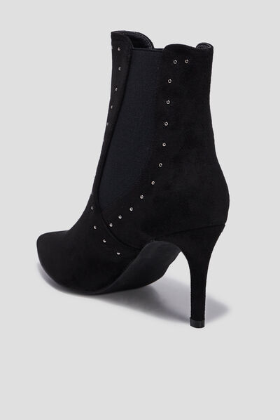 Bottines à talons noir femme
