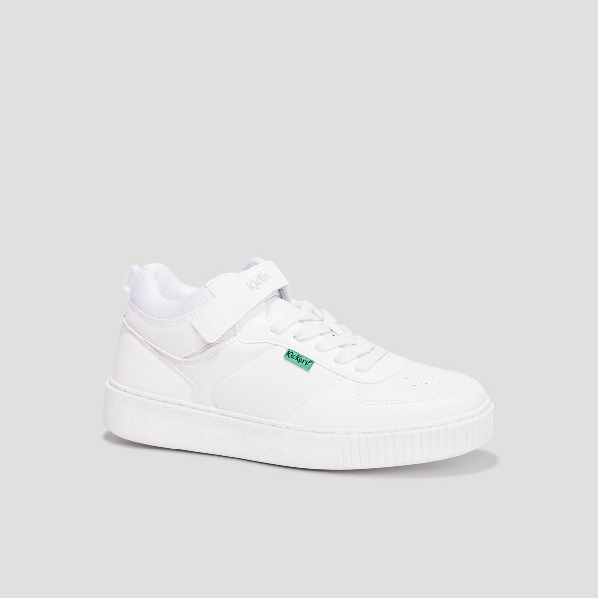 Baskets montantes Kickers Tylem blanc femme