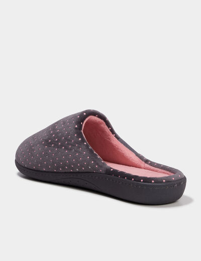 Chaussons mules Isotoner rose femme