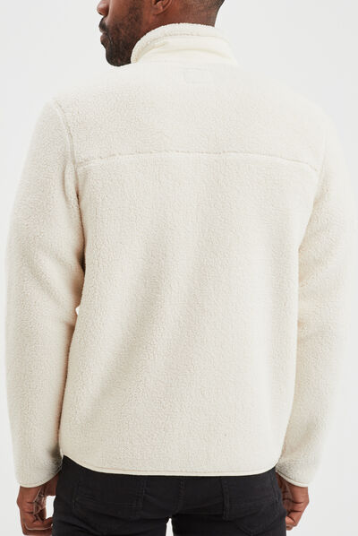 Gilet imitation laine mouton Creeks blanc homme