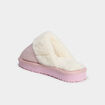 Chaussons mules fourr&eacute;s rose fille