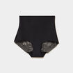 Culotte mi haute gainante sans couture noir femme