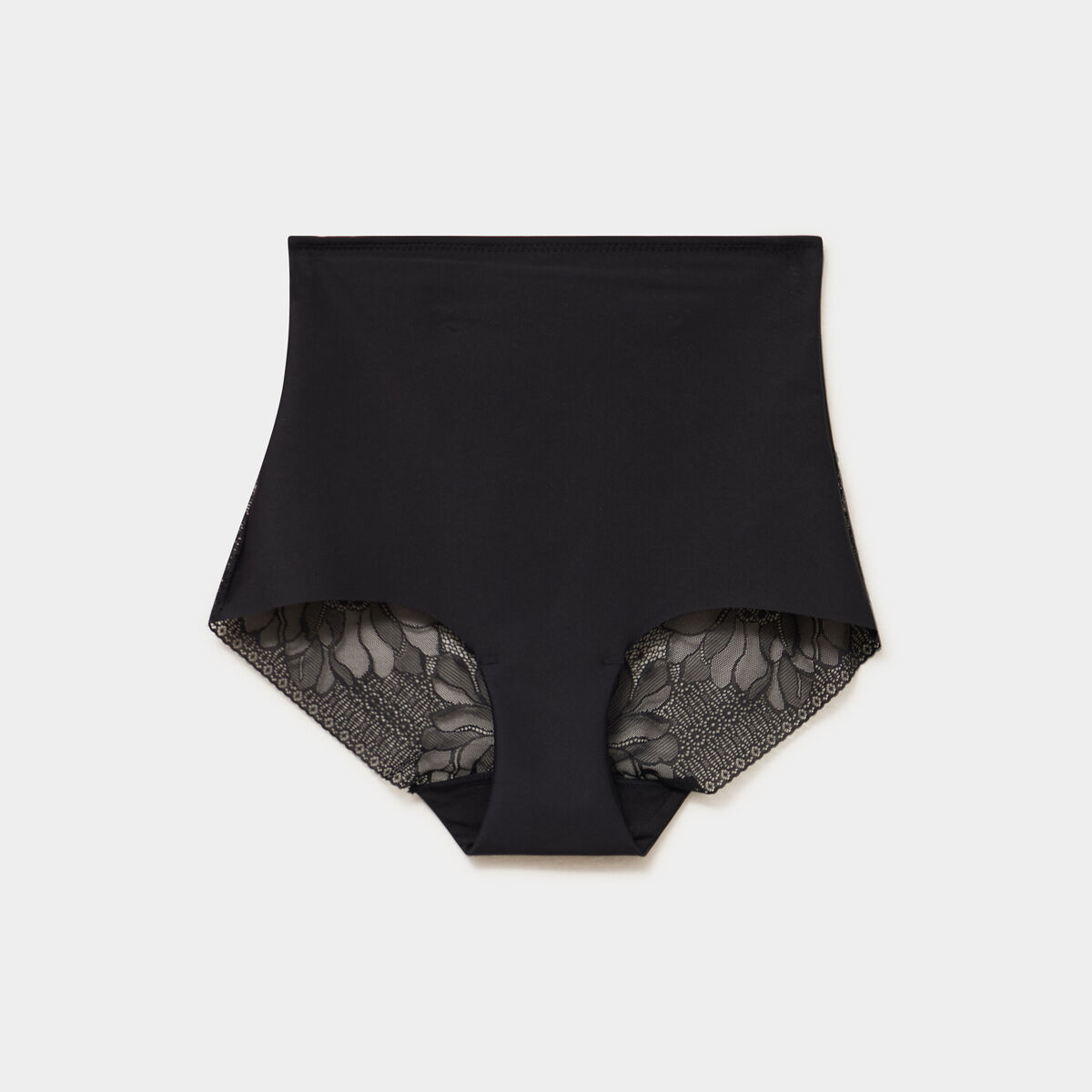 Culotte mi haute gainante sans couture noir femme