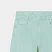 Pantalon coupe large 5 poches coton bleu gris fille