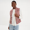 Veste sans manches matelass&eacute;e marron chocolat femme