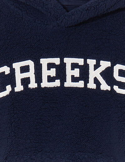 Sweat à capuche hoodie Creeks bleu marine garçon