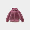Doudoune l&eacute;g&egrave;re &agrave; capuche imperm&eacute;able bordeaux fille