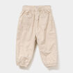 Pantalon ballon poches plaqu&eacute;es beige b&eacute;b&eacute; fille