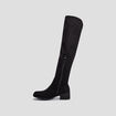 Bottes cuissardes zippées noir femme