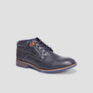 Bottines &agrave; lacets noir homme