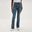 Jeans flare 5 poches denim dirty femme
