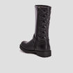 Bottes zippées matelassées noir fille