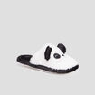 Chaussons mules fantaisie noir femme