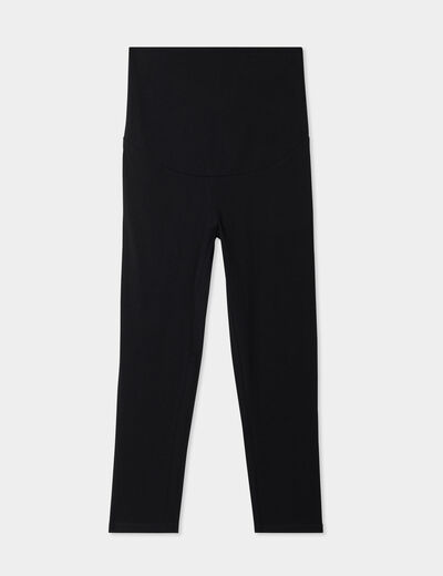 Legging 7/8ème grossesse noir femme maternité