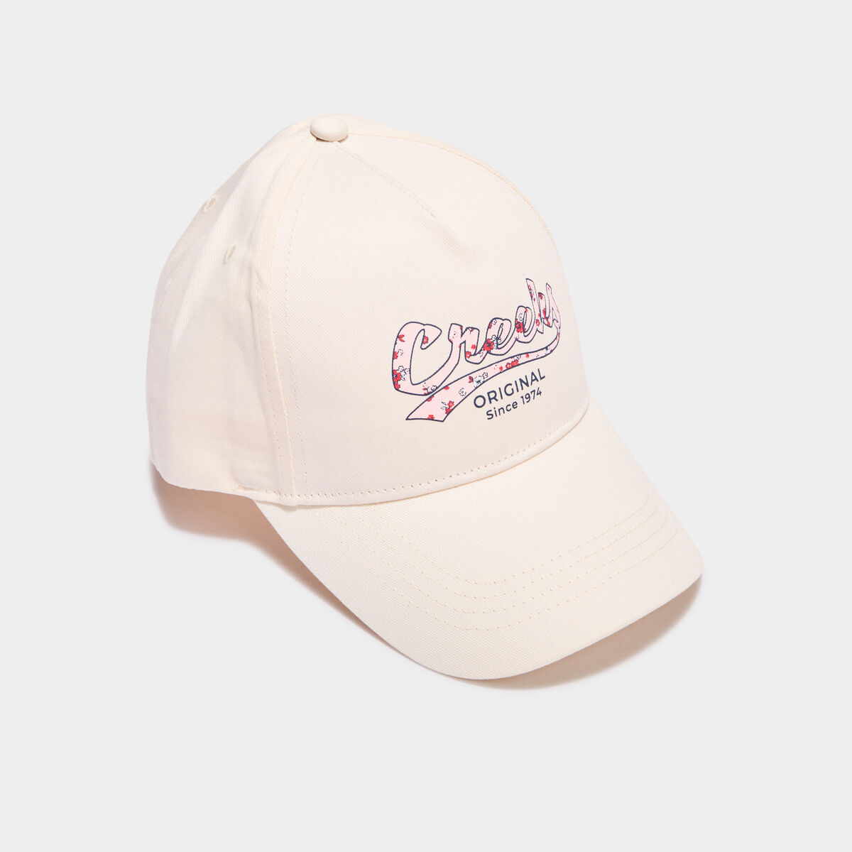 Casquette coton ivoire fille