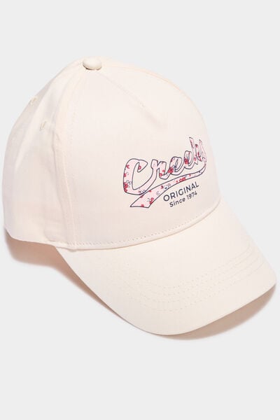 Casquette coton ivoire fille