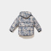 Doudoune d&eacute;perlante courte &agrave; capuche gris gar&ccedil;on