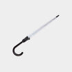 Parapluie canne transparent blanc mixte