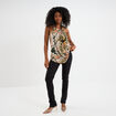 Débardeur encolure américaine multicolore femme