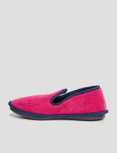 Chaussons à bout rond rose femme