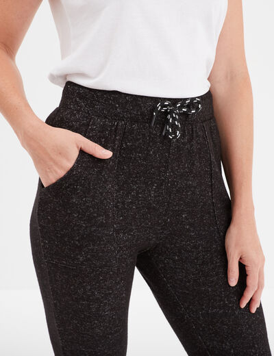 Bas de pyjama noir femme