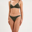 Bas de maillot de bain vert kaki femme