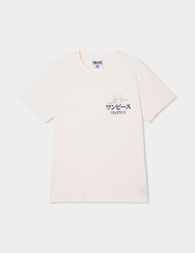 T-shirt manches courtes coton One Piece sable homme