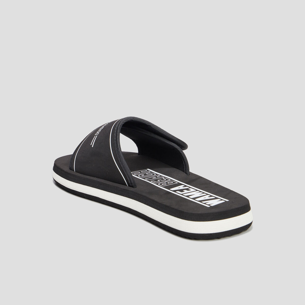 Mules à scratchs noir homme