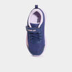Baskets running à scratchs bleu marine fille