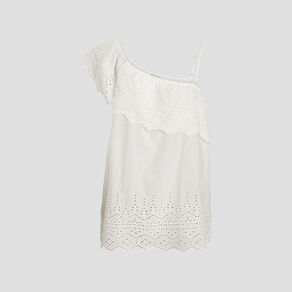 Blouse asymétrique ivoire femme