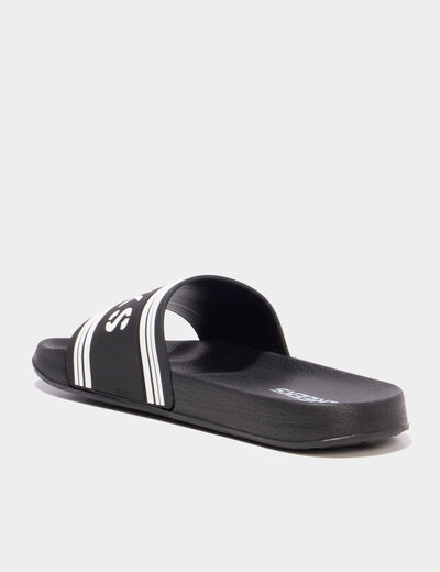 Claquettes noir gar&ccedil;on