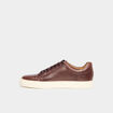 Tennis basses en cuir marron homme
